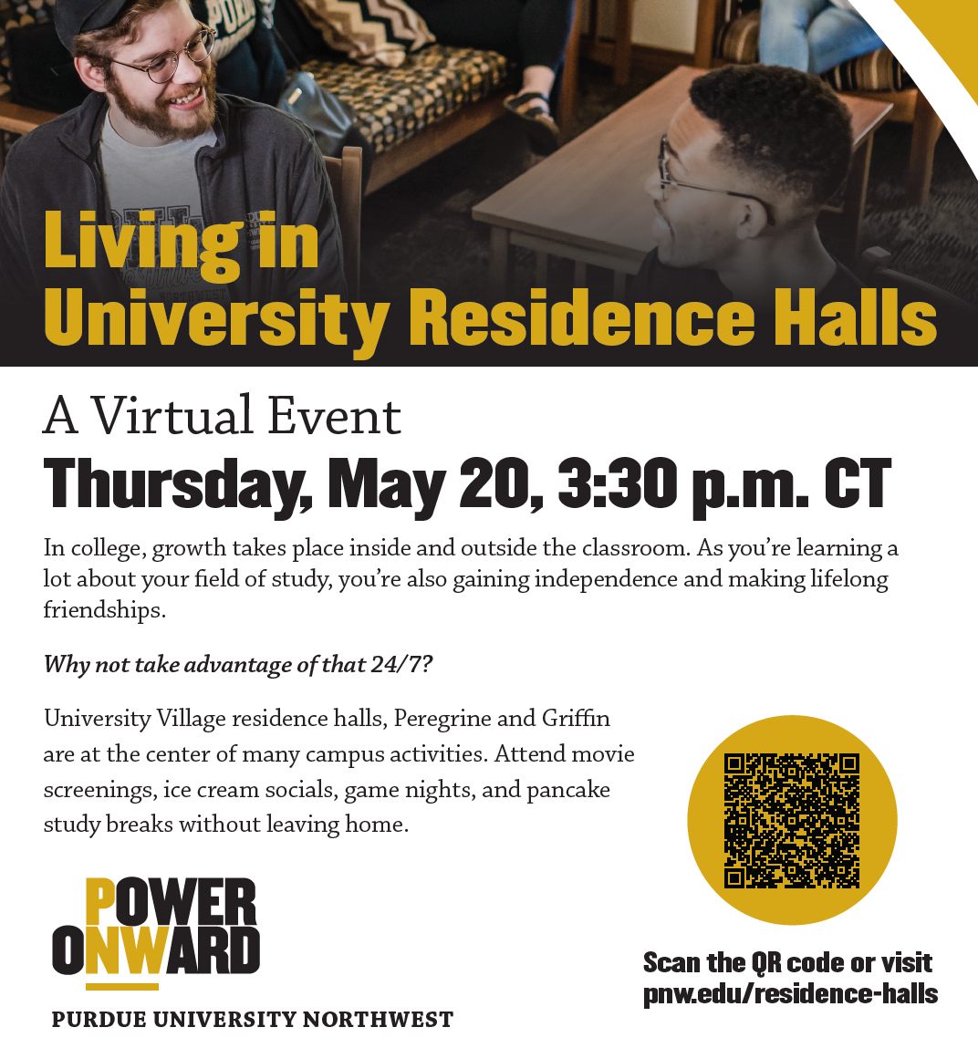 Living in University Residence Halls Virtual Event hosted by PNW ...